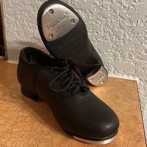 NEW Theatricals Toddler Girl Lace Up Tap Shoes Black size 10.0